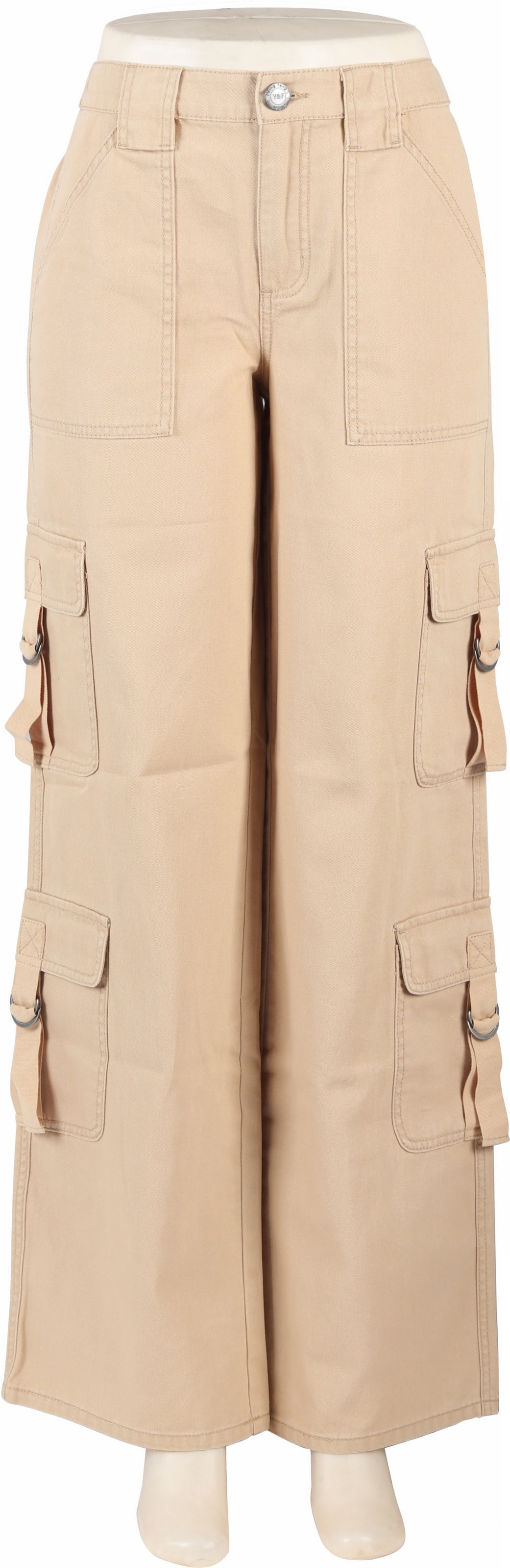 Women's wide leg multi-pocket cargo MODEL 1365
