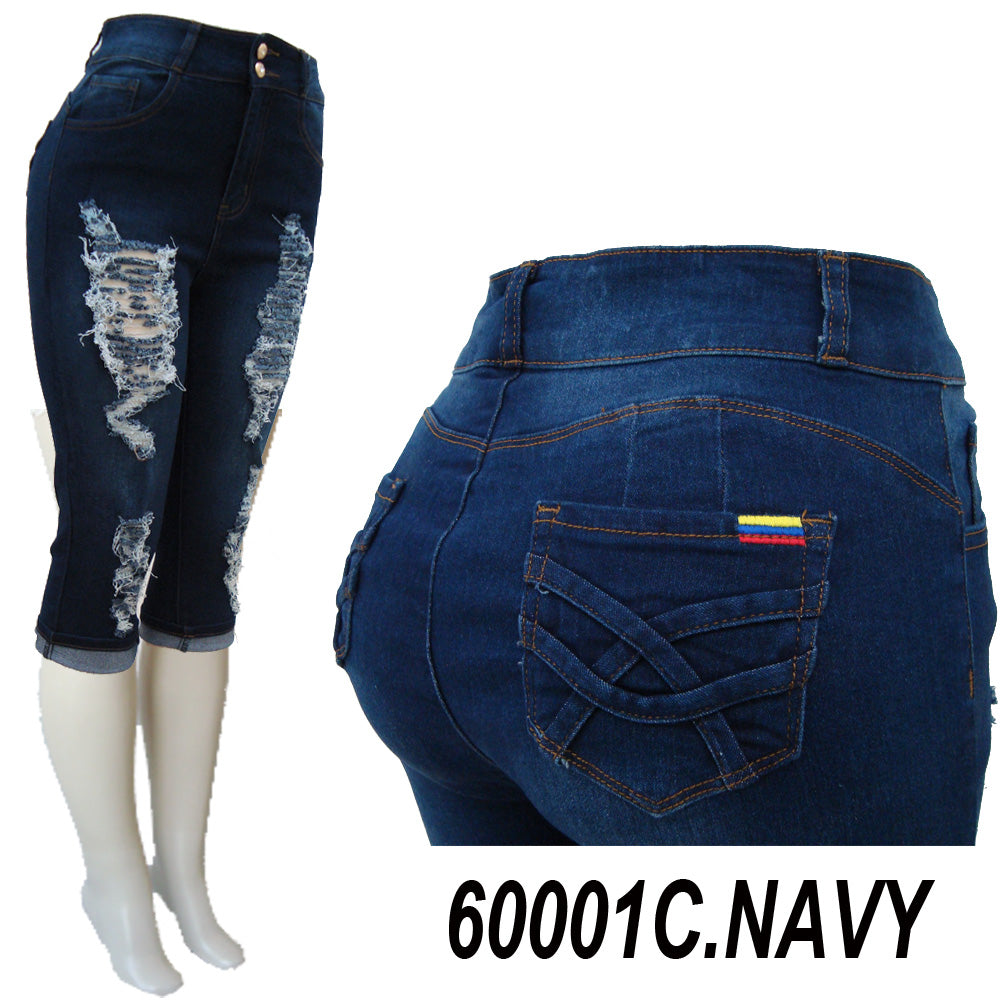NWT Women's Capri Jeans reflex Denim Size 1 
